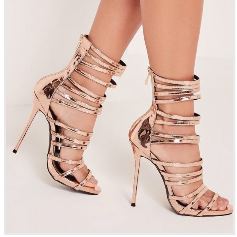 Rose gold heels